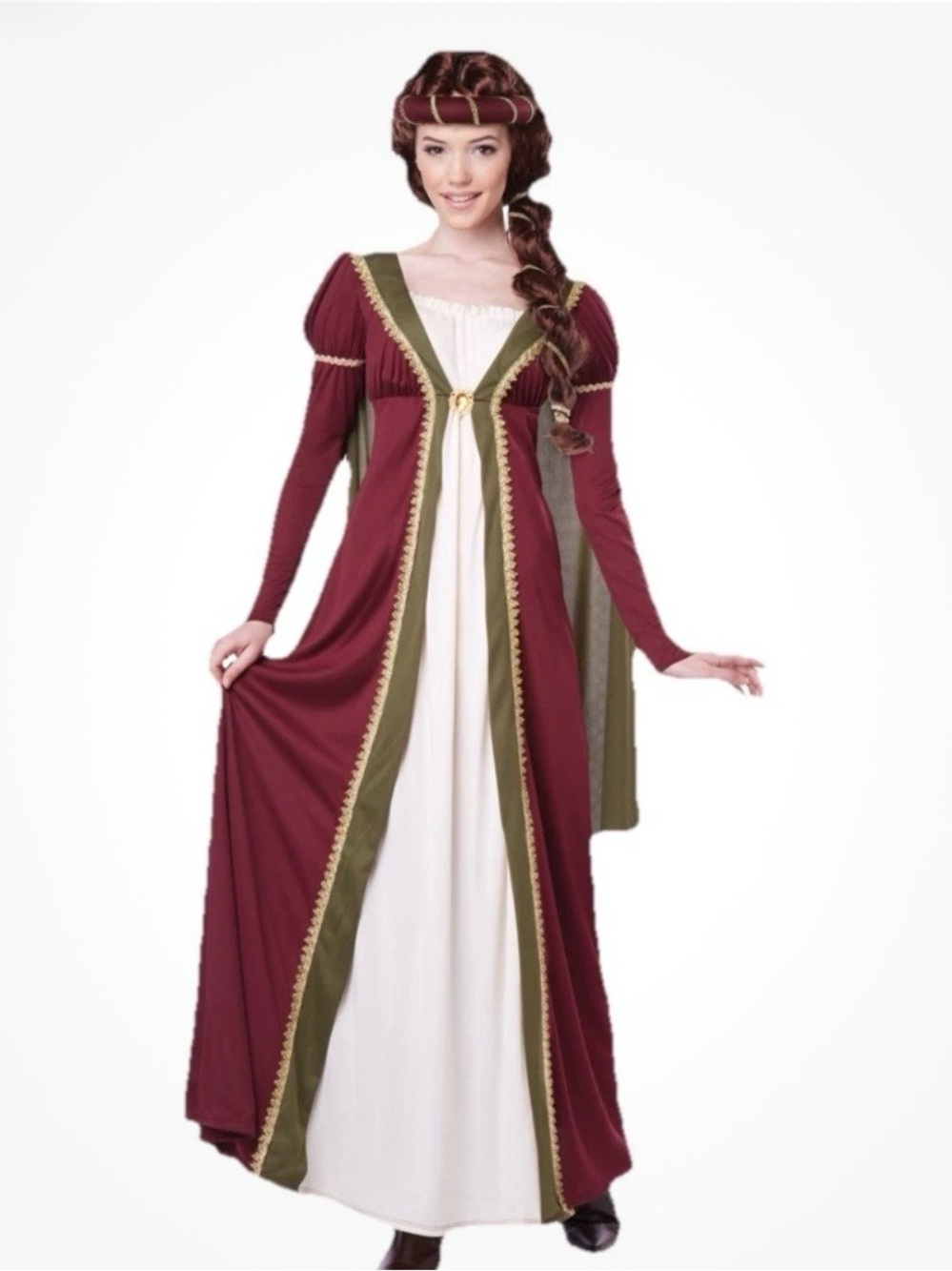 Women’s Medieval Fair Maiden Renaissance Dress by California Costume Size L